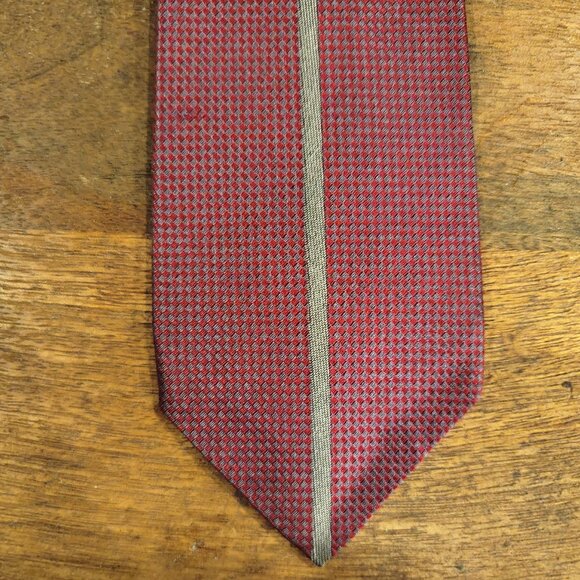 Montana Maroon Neck Tie with Stripe - Picture 1 of 4